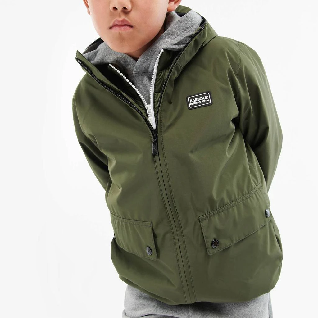 商品Barbour|Barbour International Boys' Kenetic Showerproof Jacket - Forest,价格¥322,第1张图片