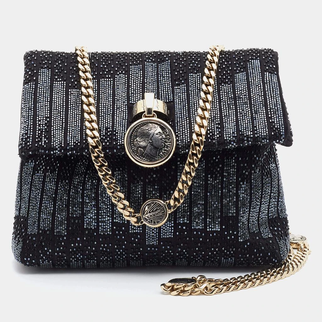 商品[二手商品] BVLGARI|Bvlgari Black Satin Beads Embellished Monette Chain Shoulder Bag,价格¥5991,第1张图片