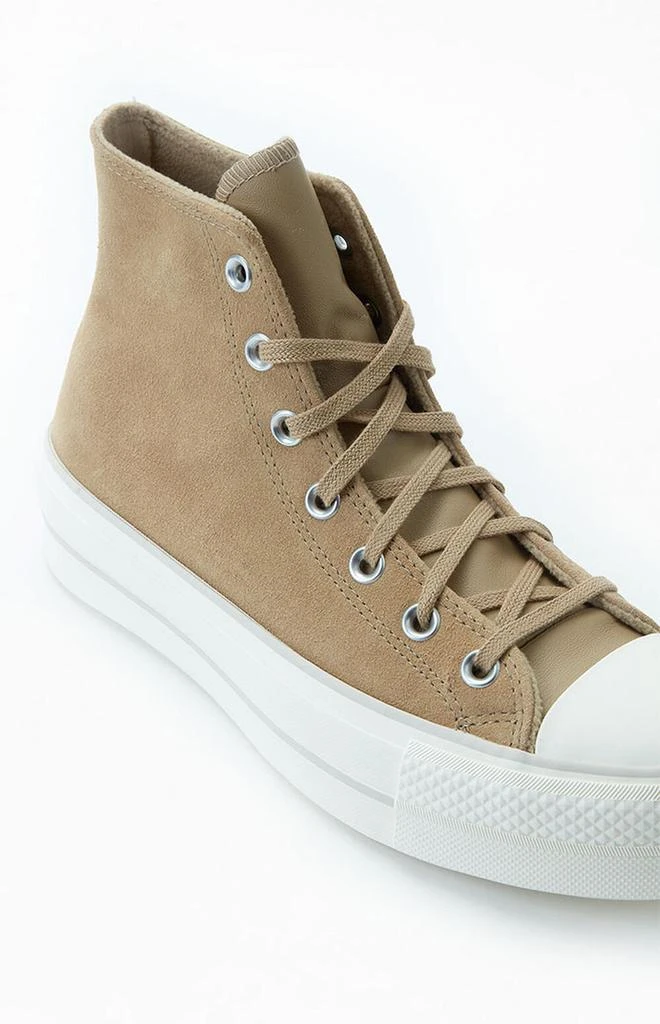 Khaki Chuck Taylor All Star Cozy Lift High Top Sneakers 商品