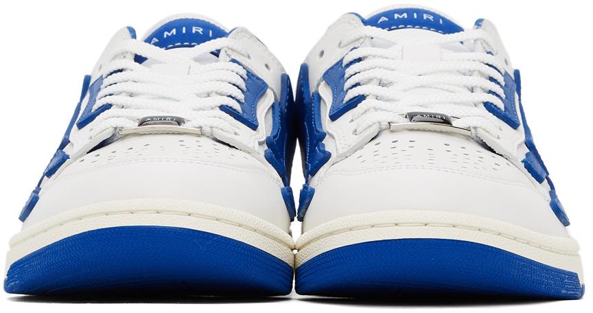 White & Blue Skel Top Low Sneakers商品第2张图片规格展示