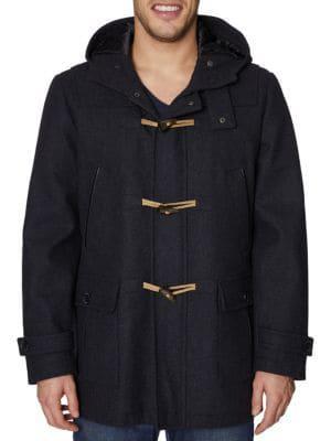 商品Nautica|Toggle Wool-Blend Hooded Coat,价格¥916,第3张图片详细描述