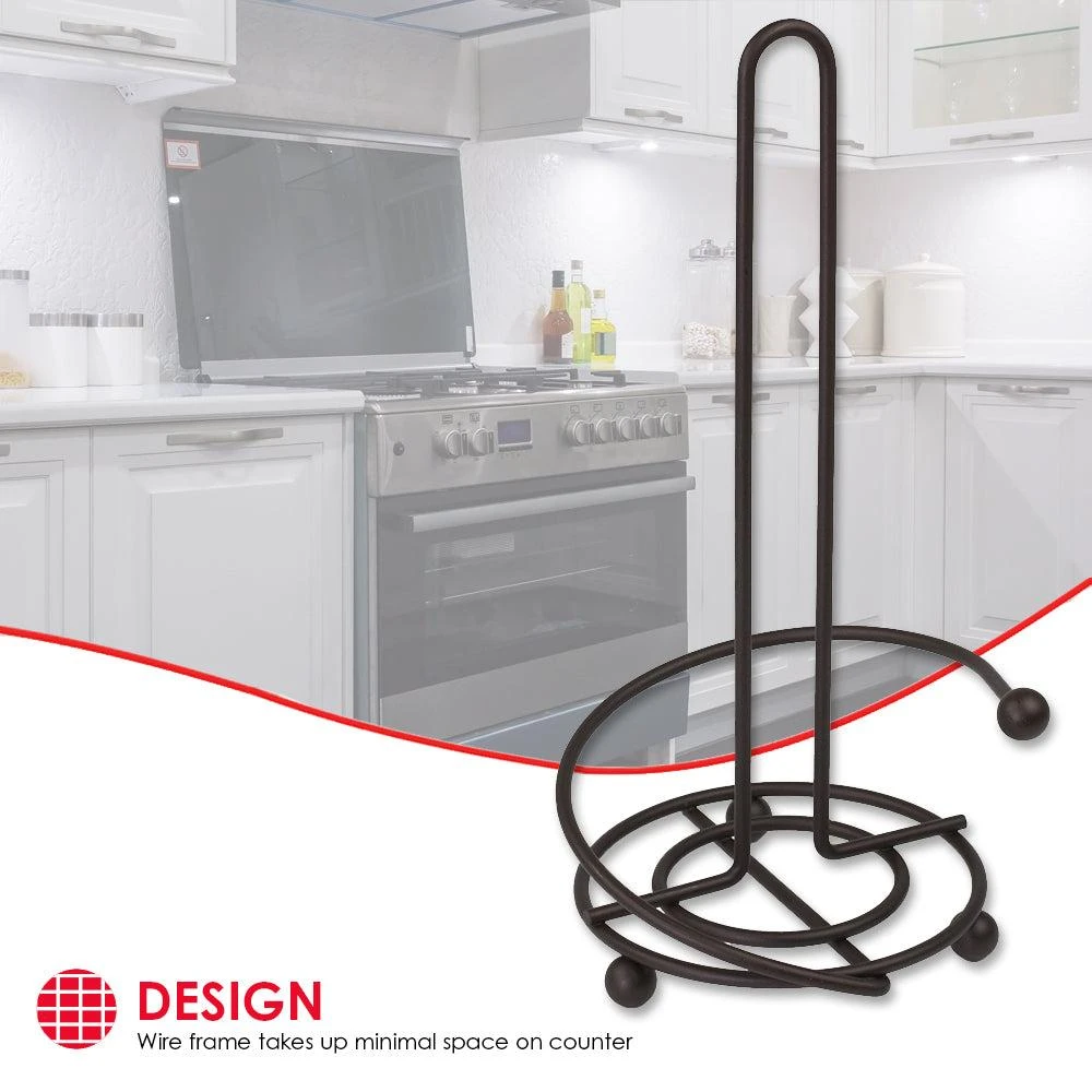 Home Basics Wire Collection Paper Towel Holder, Bronze 商品