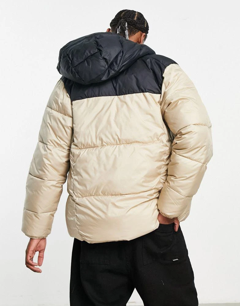 商品Columbia|Columbia Puffect hooded puffer jacket in stone,价格¥636,第2张图片详细描述