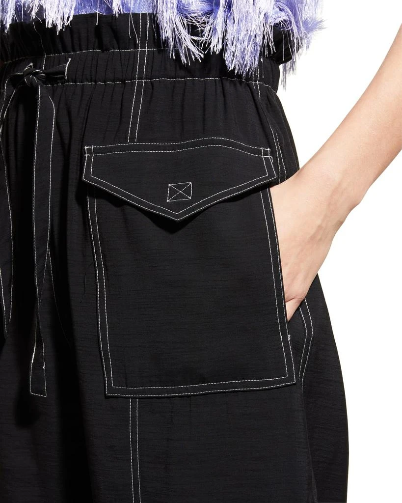 商品Ganni|Paper Bag Waist Cargo Pants,价格¥1115,第5张图片详细描述