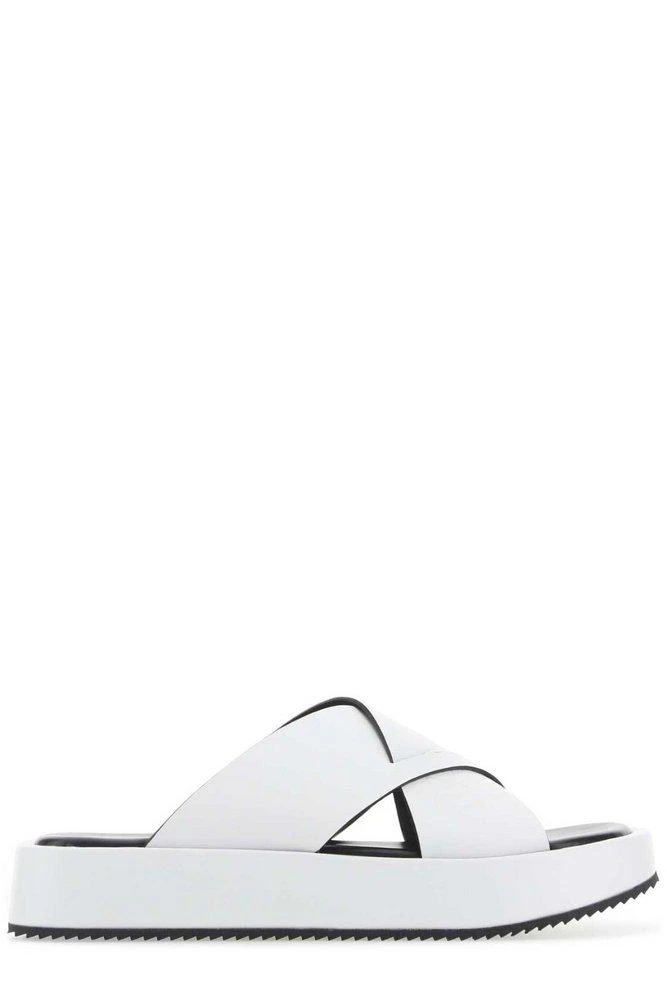 商品JW Anderson|JW Anderson Cross Strap Flat Sandals,价格¥1755,第1张图片