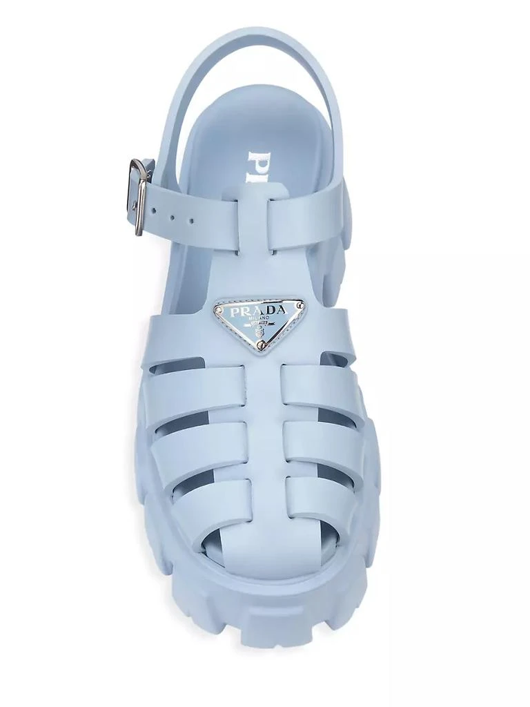 商品Prada|Rubber Cage Platform Sandals,价格¥6368,第5张图片详细描述