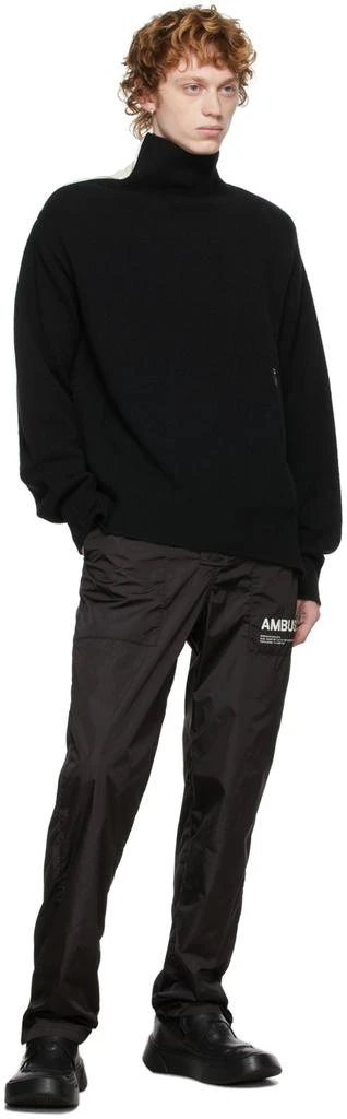 商品Ambush|Black Wool Zip-Up Turtleneck,价格¥5160,第4张图片详细描述