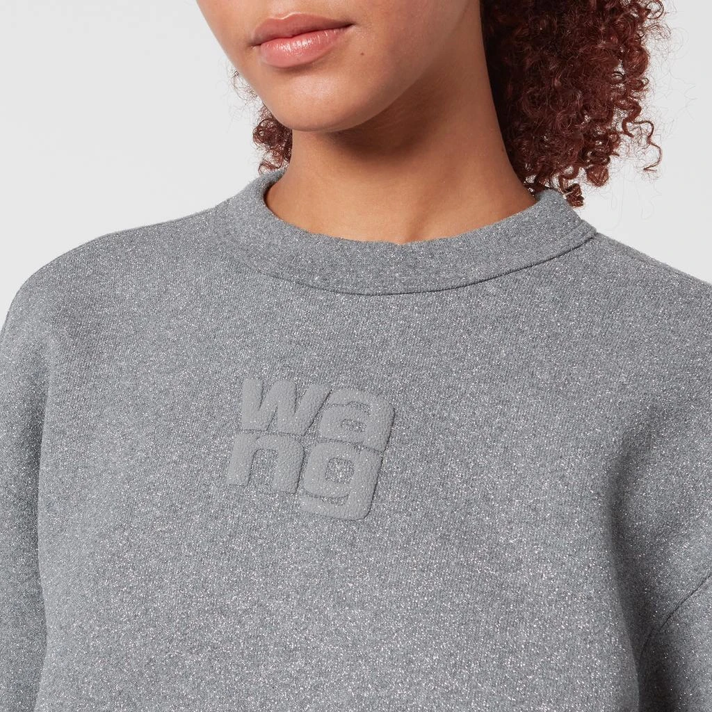 商品Alexander Wang|Alexander Wang Essential Glittered Cotton-Blend Sweatshirt,价格¥1772,第2张图片详细描述