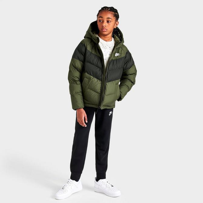 Kids' Nike Synthetic Fill Hooded Puffer Jacket商品第2张图片规格展示