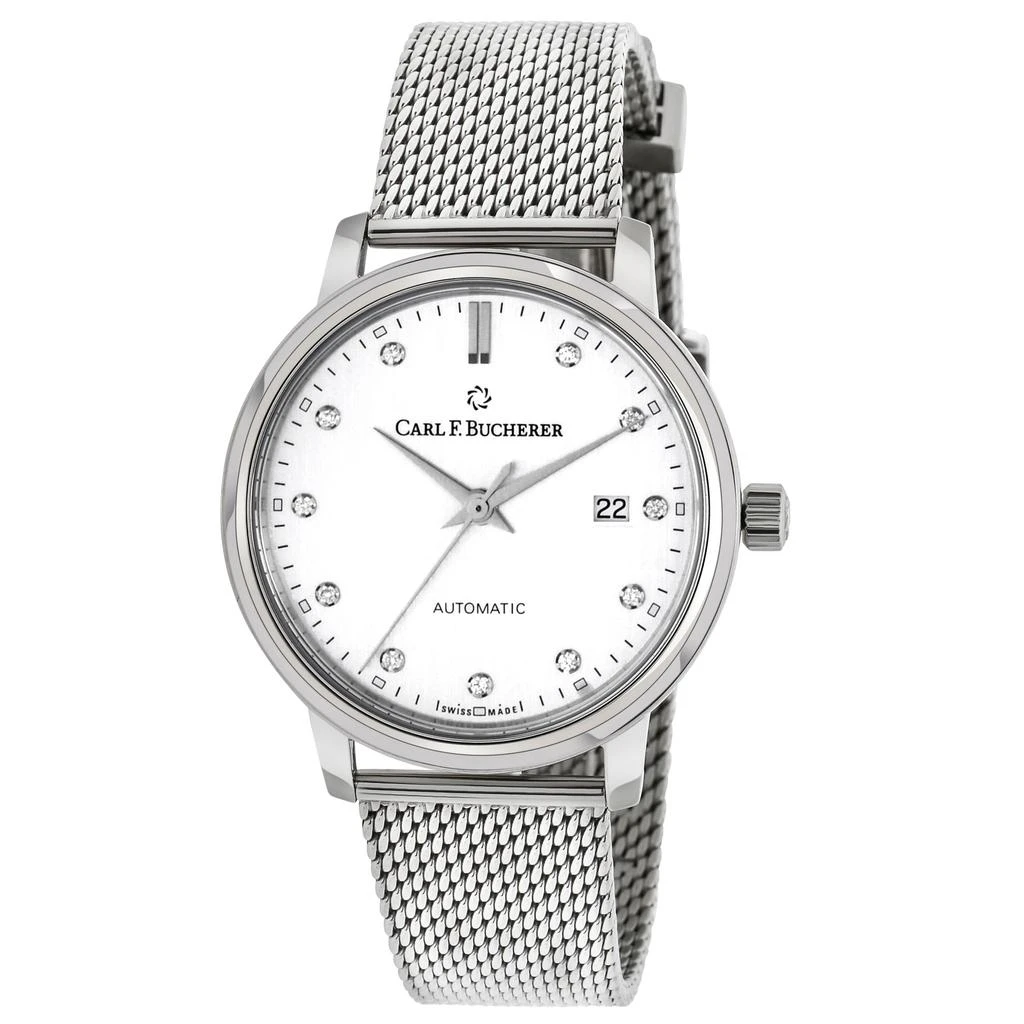 商品Carl F. Bucherer|Carl F. Bucherer Adamavi Date Diamond Stainless Steel Women's Automatic Watch 00.10320.08.17.22,价格¥12912,第1张图片