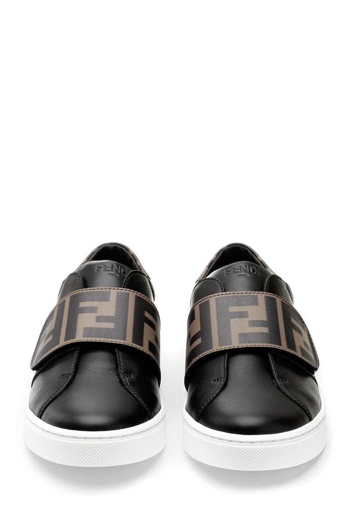 Fendi  Purple Kids Leather Logo Trainers商品第5张图片规格展示