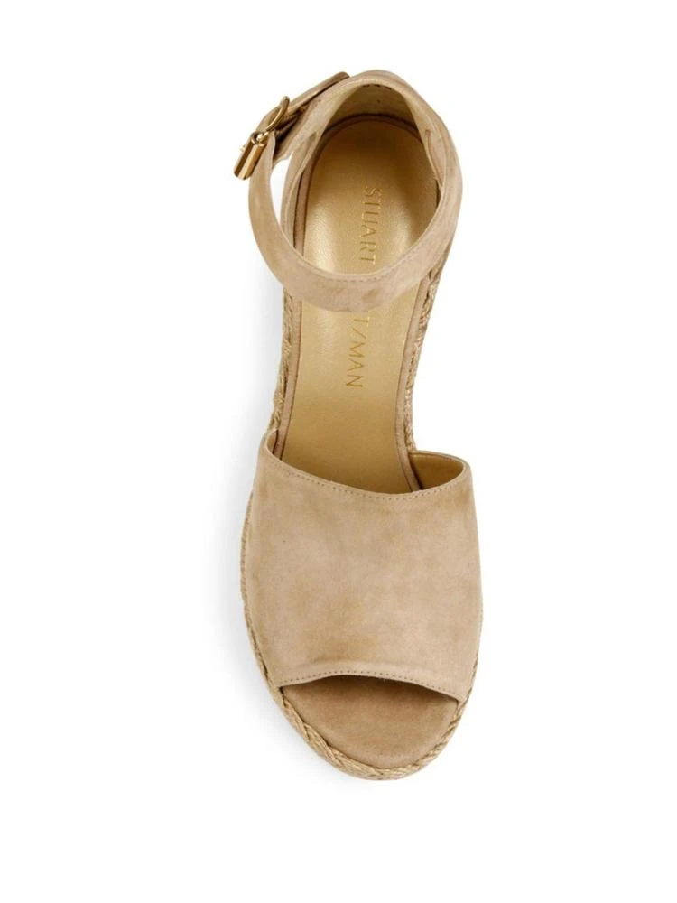 商品Stuart Weitzman|Sohojute Suede Espadrille Wedge Sandals,价格¥1364,第4张图片详细描述