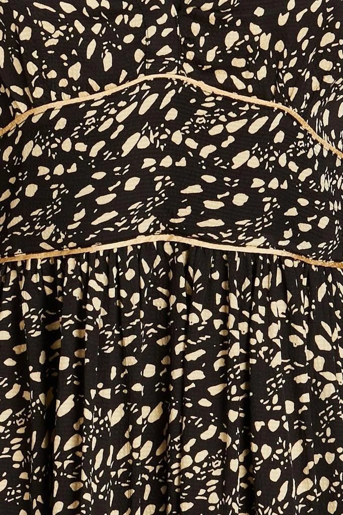 商品ba&sh|Esmee printed hammered-satin midi dress,价格¥843,第4张图片详细描述