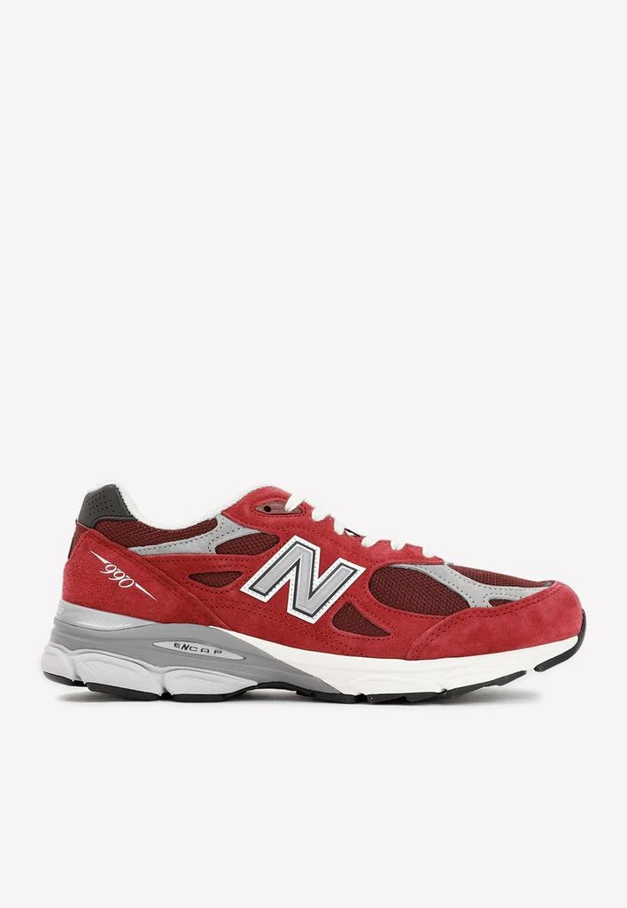 商品New Balance|Limited Edition 990 Teddy Santis Low-Top Sneakers in Scarlet,价格¥1501,第1张图片