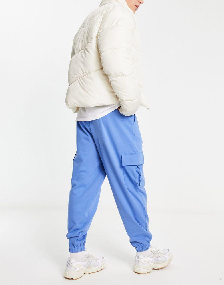 商品ASOS|ASOS DESIGN oversized joggers in blue,价格¥220,第4张图片详细描述