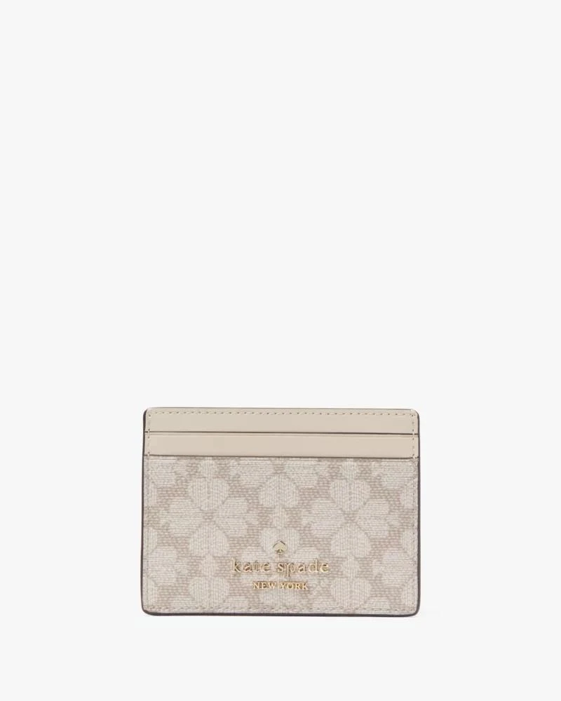 商品Kate Spade|Spade Flower Small Slim Card Holder,价格¥221,第1张图片