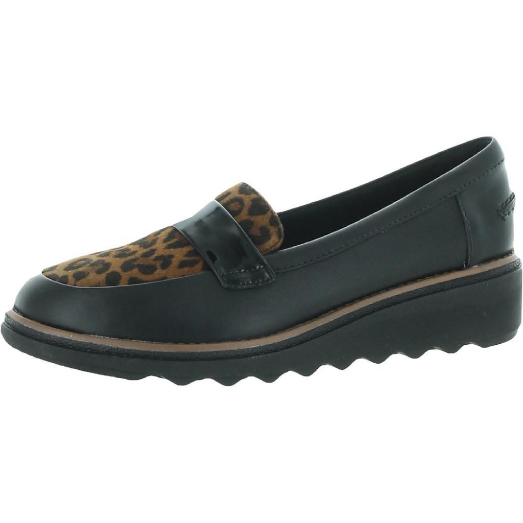 商品Clarks|Clarks Womens Sharon Gracie Leather Sip On Loafers,价格¥288-¥384,第5张图片详细描述