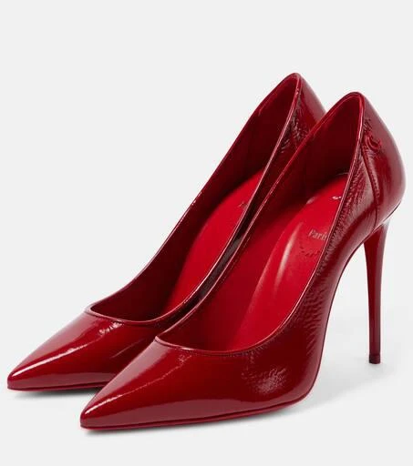 商品Christian Louboutin|Sporty Kate 100漆皮高跟鞋,价格¥8644,第4张图片详细描述