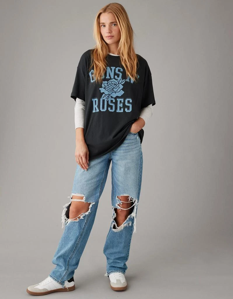 商品AE|AE Oversized Guns N' Roses Graphic Tee,价格¥134,第1张图片