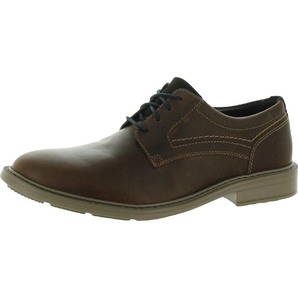 Rockport Mens Tanner Plain Toe Leather Lace Up Oxfords商品第1张图片规格展示