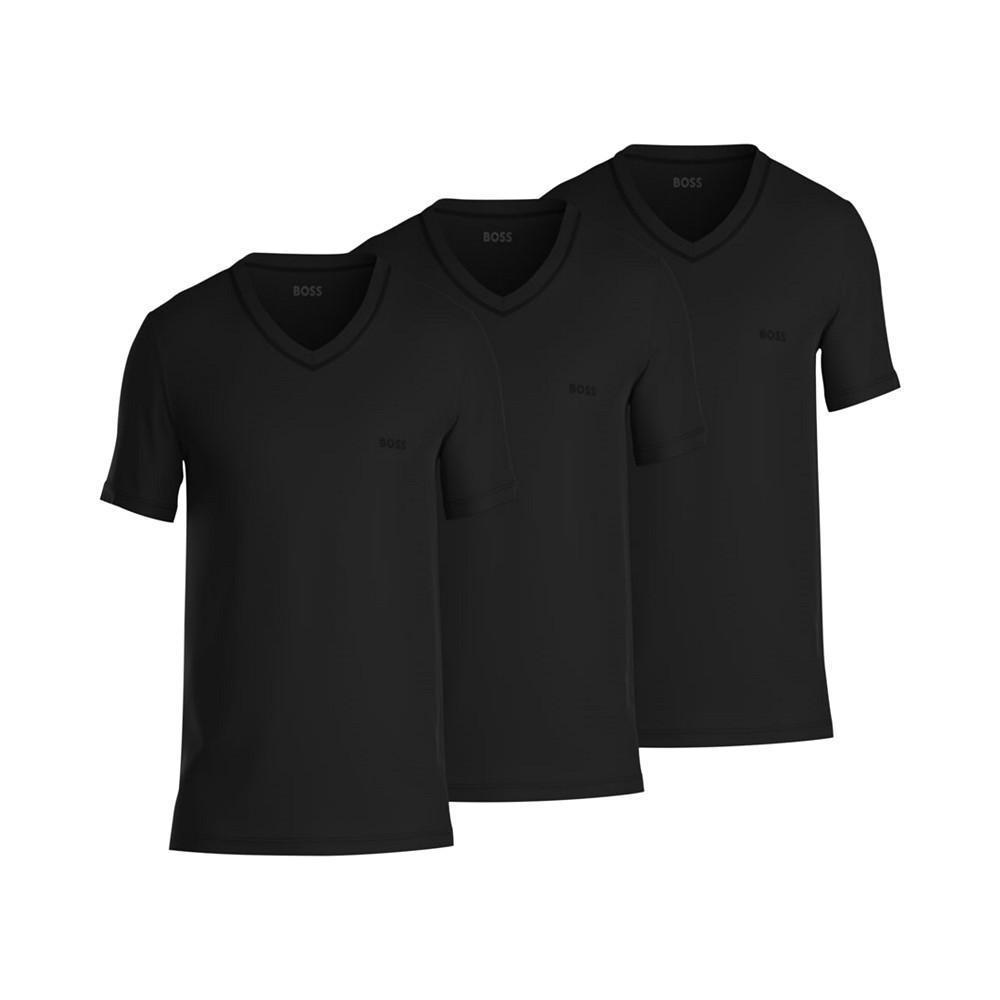 商品Hugo Boss|Men's 3-Pk. Classic Solid V-Neck T-Shirts,价格¥308,第1张图片