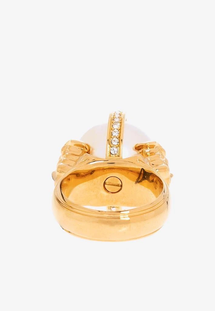 商品Versace|Medusa Pearl and Crystal Ring,价格¥3977,第3张图片详细描述