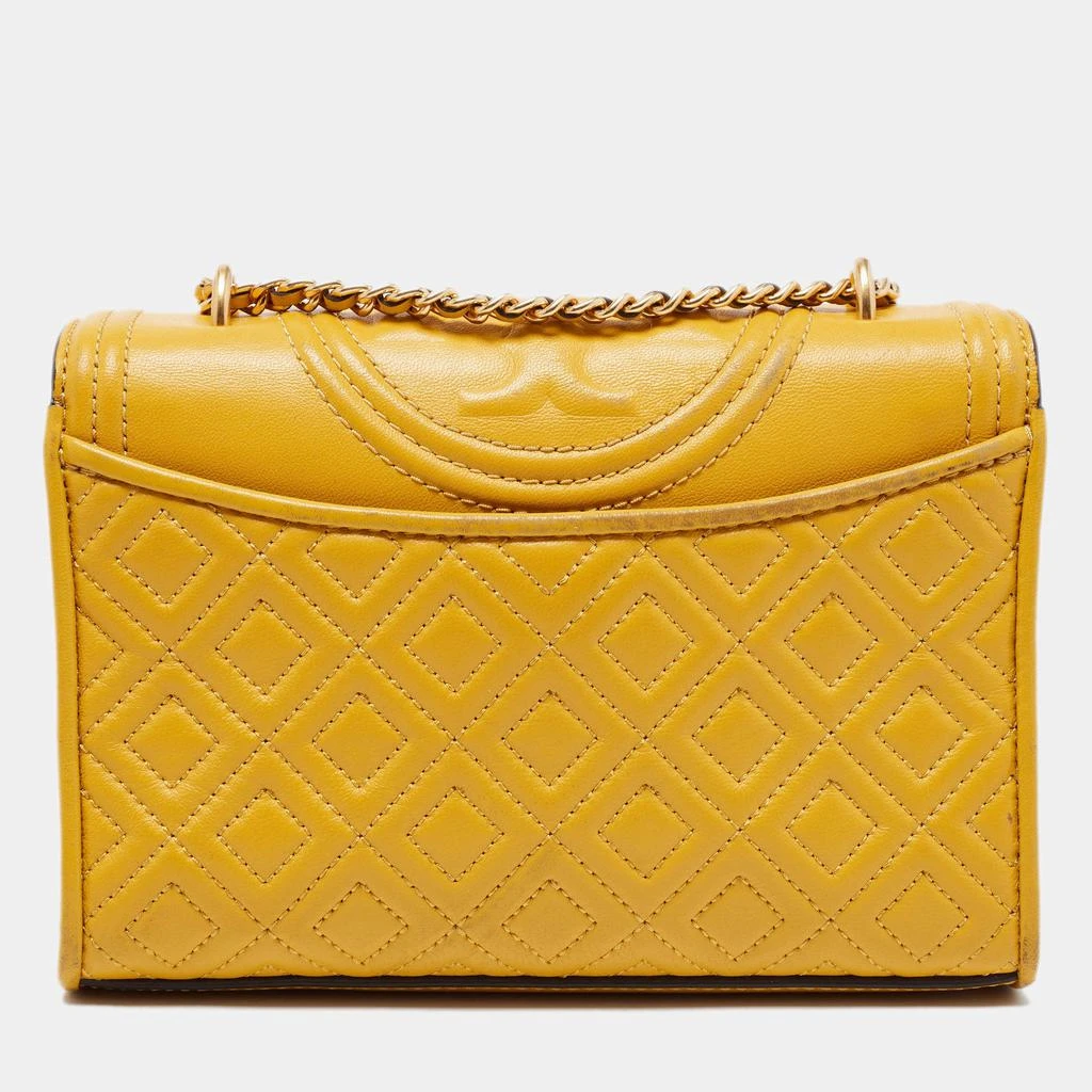 商品[二手商品] Tory Burch|Tory Burch Yellow Leather Small Fleming Crossbody Bag,价格¥2462,第4张图片详细描述