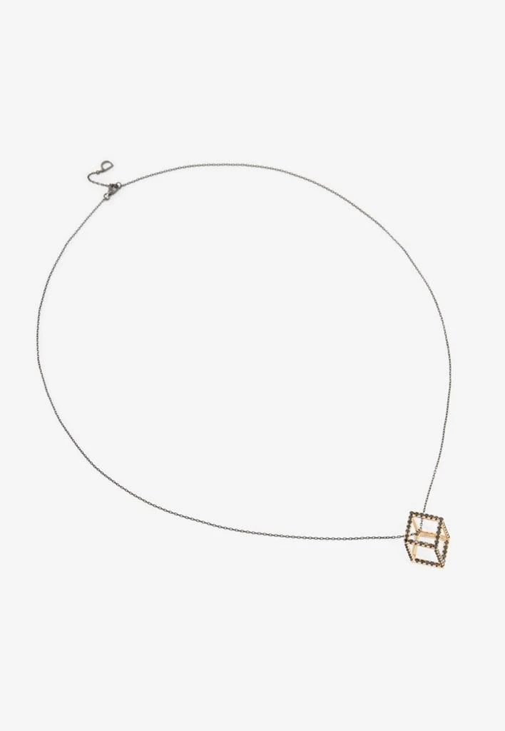 商品Djihan|Cube Mirage Diamond Chain Necklace in 18-karat Rose Gold,价格¥13403,第1张图片