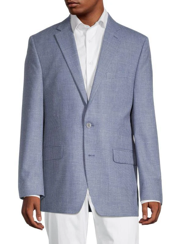 商品Ralph Lauren|Classic-Fit Mini Checked Wool-Blend Sportcoat,价格¥1187,第1张图片