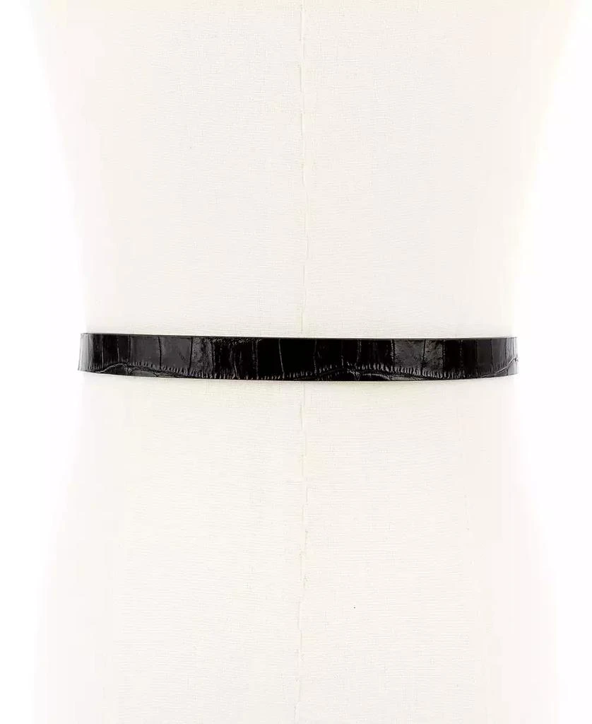 商品Michael Kors|Logo Skinny Leather Belt,价格¥370,第5张图片详细描述