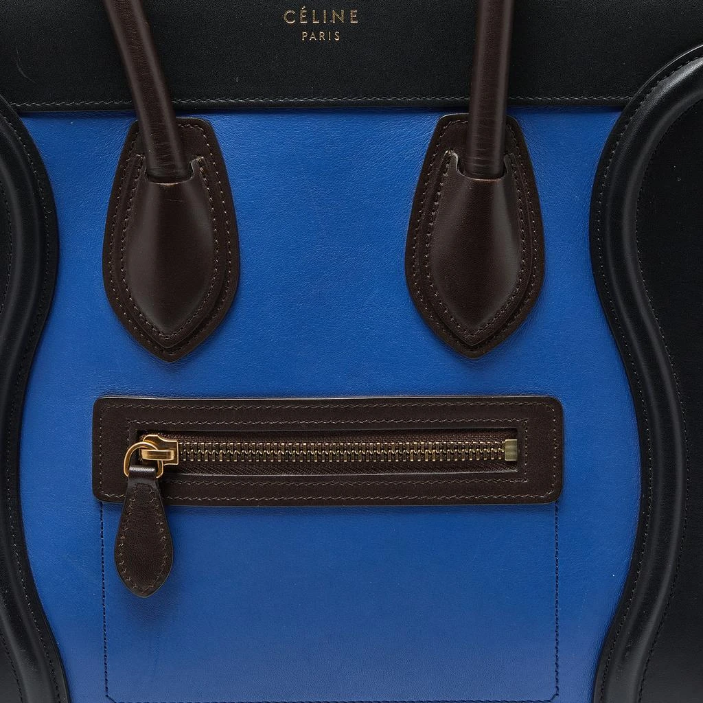 商品[二手商品] Celine|Celine Multicolor Leather Micro Luggage Tote,价格¥11180,第5张图片详细描述