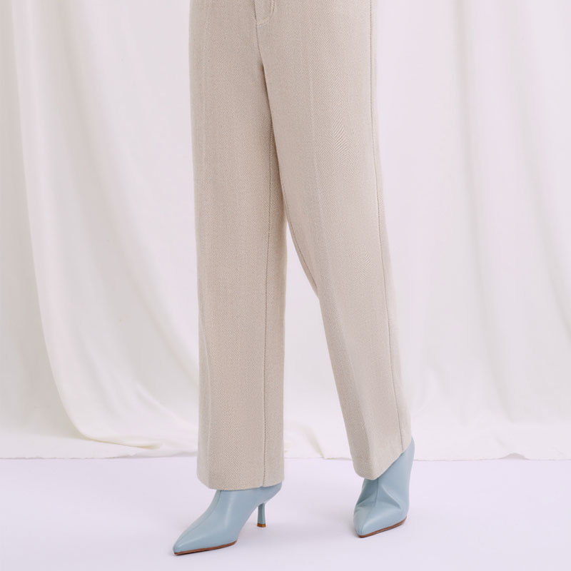 Malory Pants - Oatmeal | Malory羊毛裤 - 燕麦色商品第4张图片规格展示