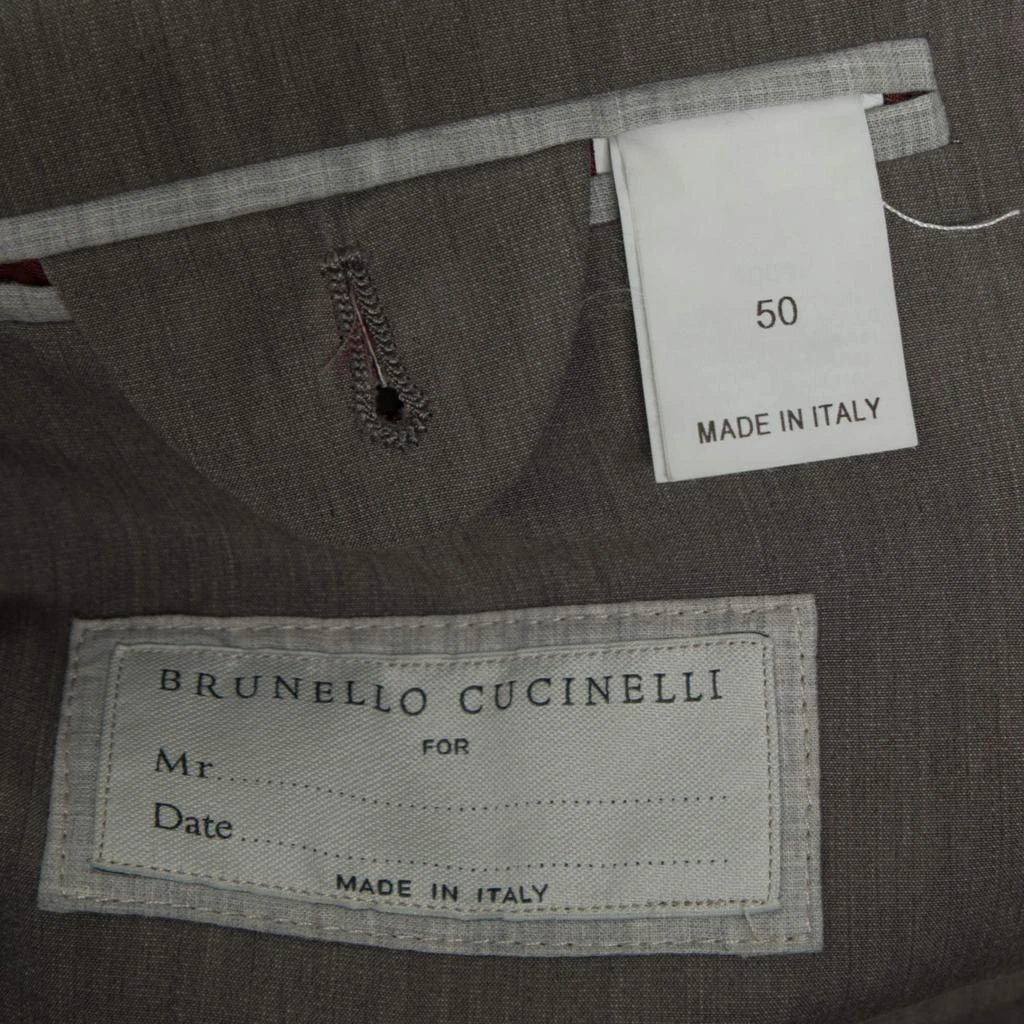商品[二手商品] Brunello Cucinelli|Brunello Cucinelli Grey Cotton Single Breasted Blazer M,价格¥3690,第4张图片详细描述