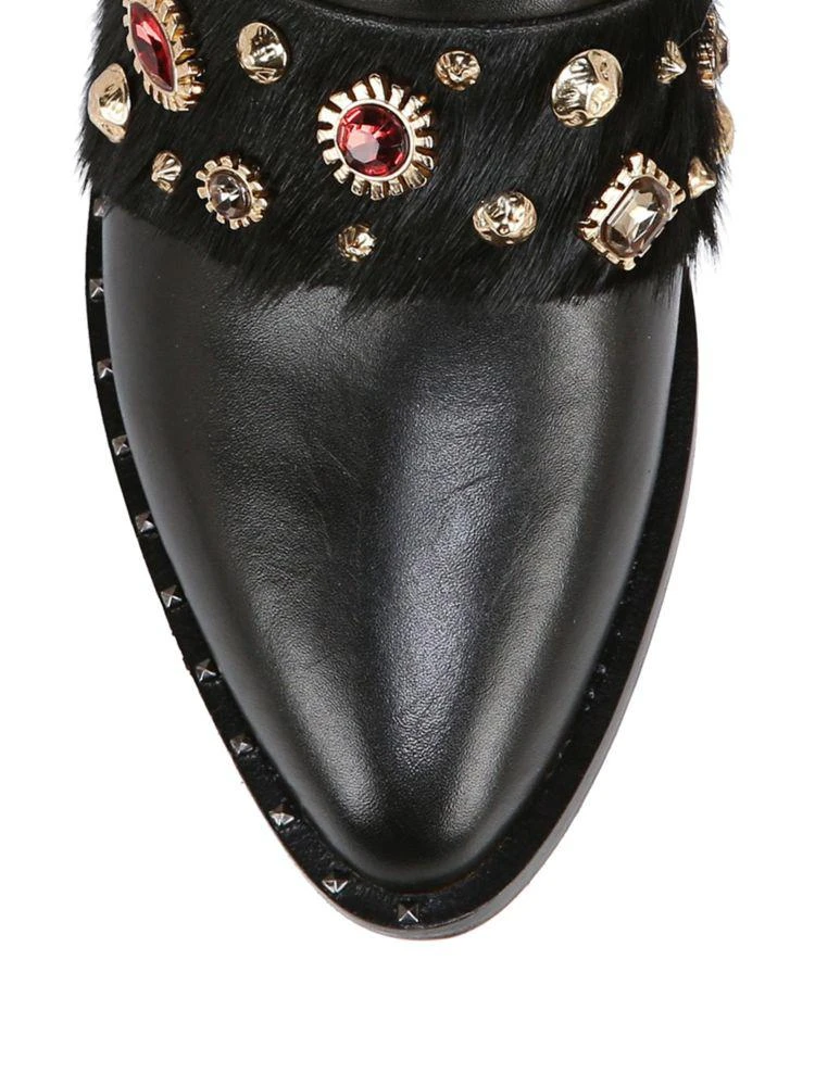商品Sam Edelman|Laird Embellished Leather Slides,价格¥265,第3张图片详细描述