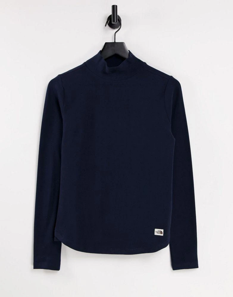 商品The North Face|The North Face Heritage Label Polar long sleeve t-shirt in navy,价格¥262,第1张图片