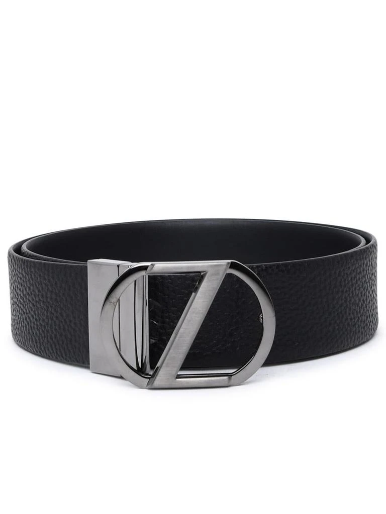 商品Zegna|BLACK LEATHER BELT,价格¥1482,第1张图片