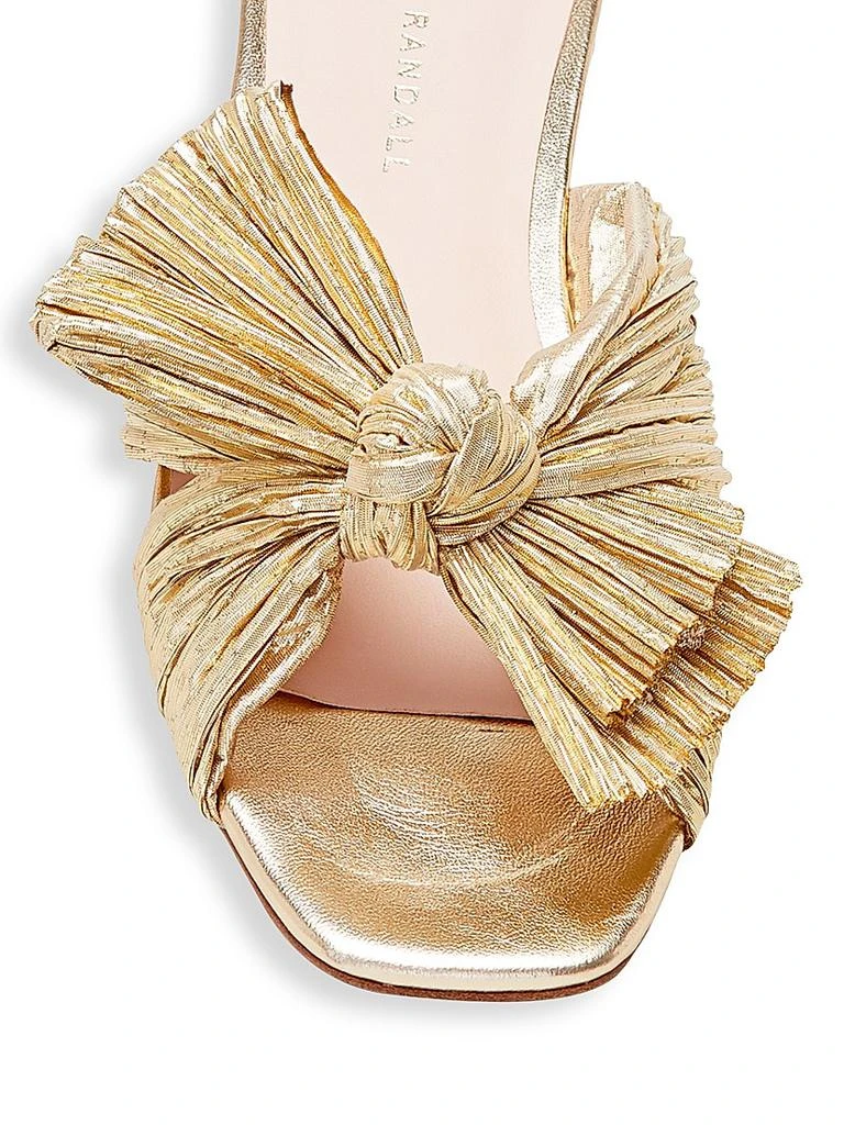 商品Loeffler Randall|Daphne Flat Metallic Leather Sandals,价格¥1868,第4张图片详细描述