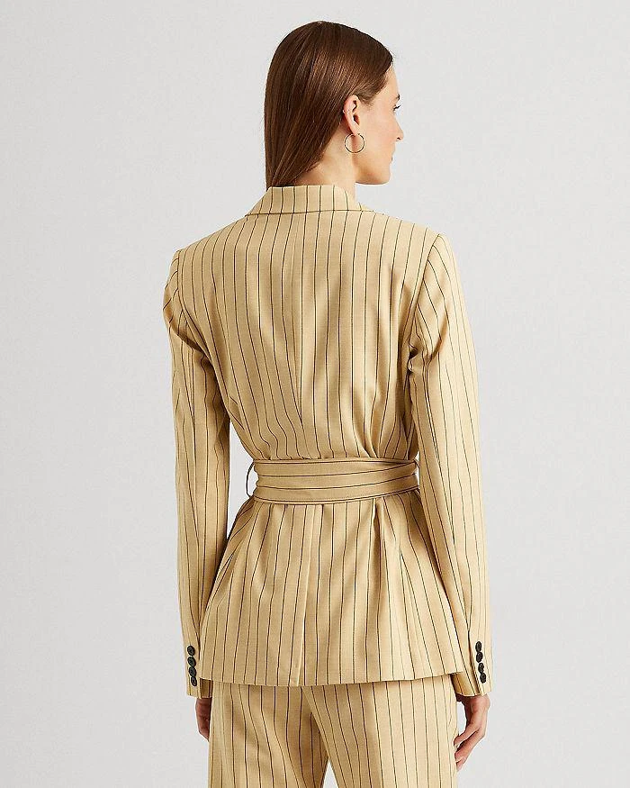 商品Ralph Lauren|Pinstriped Belted Jacket,价格¥1291,第3张图片详细描述