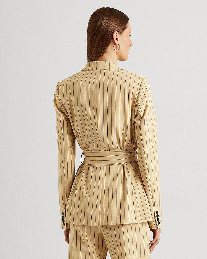 商品Ralph Lauren|Pinstriped Belted Jacket,价格¥762,第5张图片详细描述