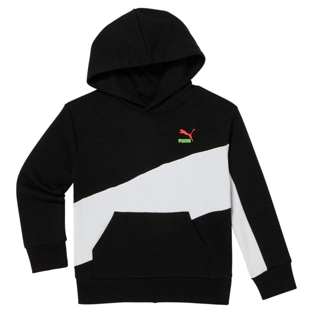 商品Puma|Dazed Pack Fleece Colorblocked Pullover Hoodie (Youth),价格¥174,第1张图片详细描述