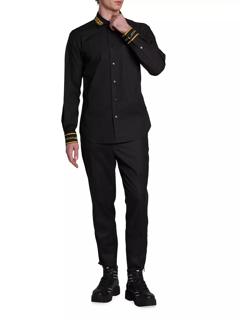 商品Versace|Chain-Link Button-Front Shirt,价格¥2629,第2张图片详细描述
