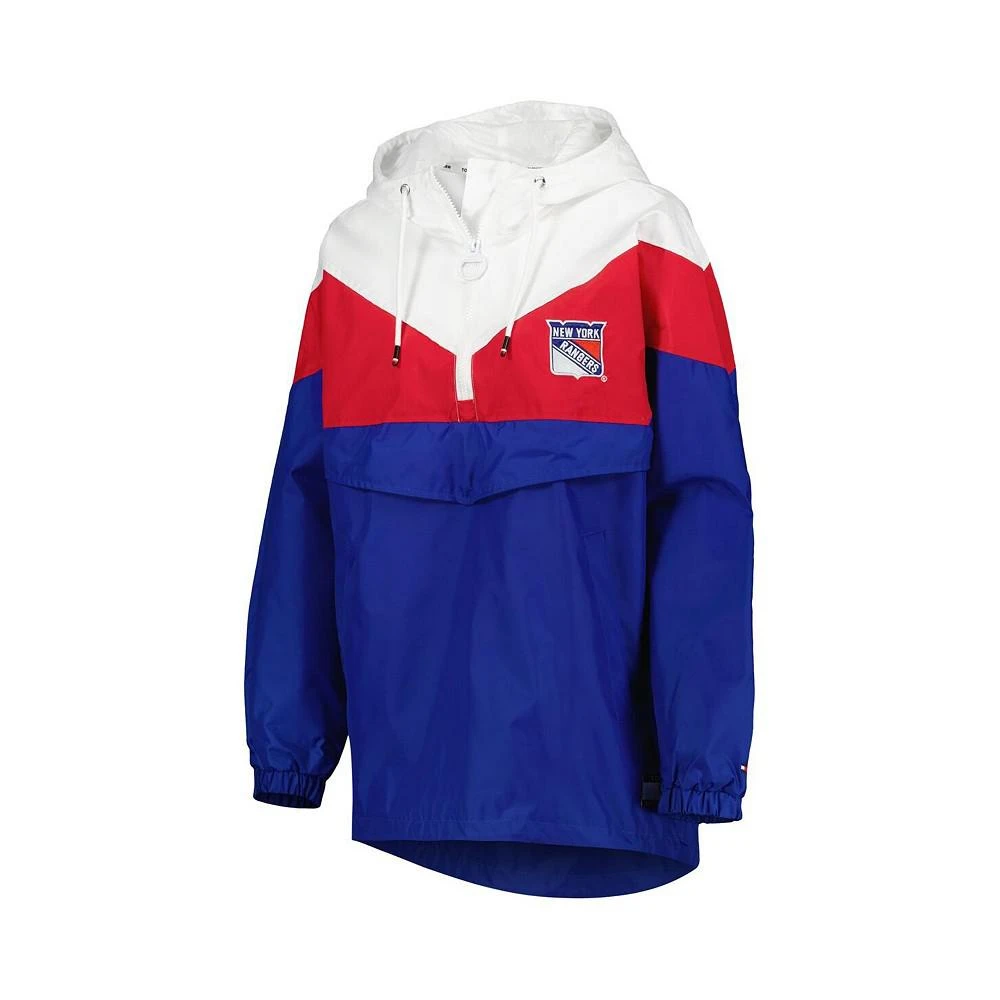 商品Tommy Hilfiger|Women's Blue, Red New York Rangers Staci Half-Zip Windbreaker Jacket,价格¥686,第3张图片详细描述