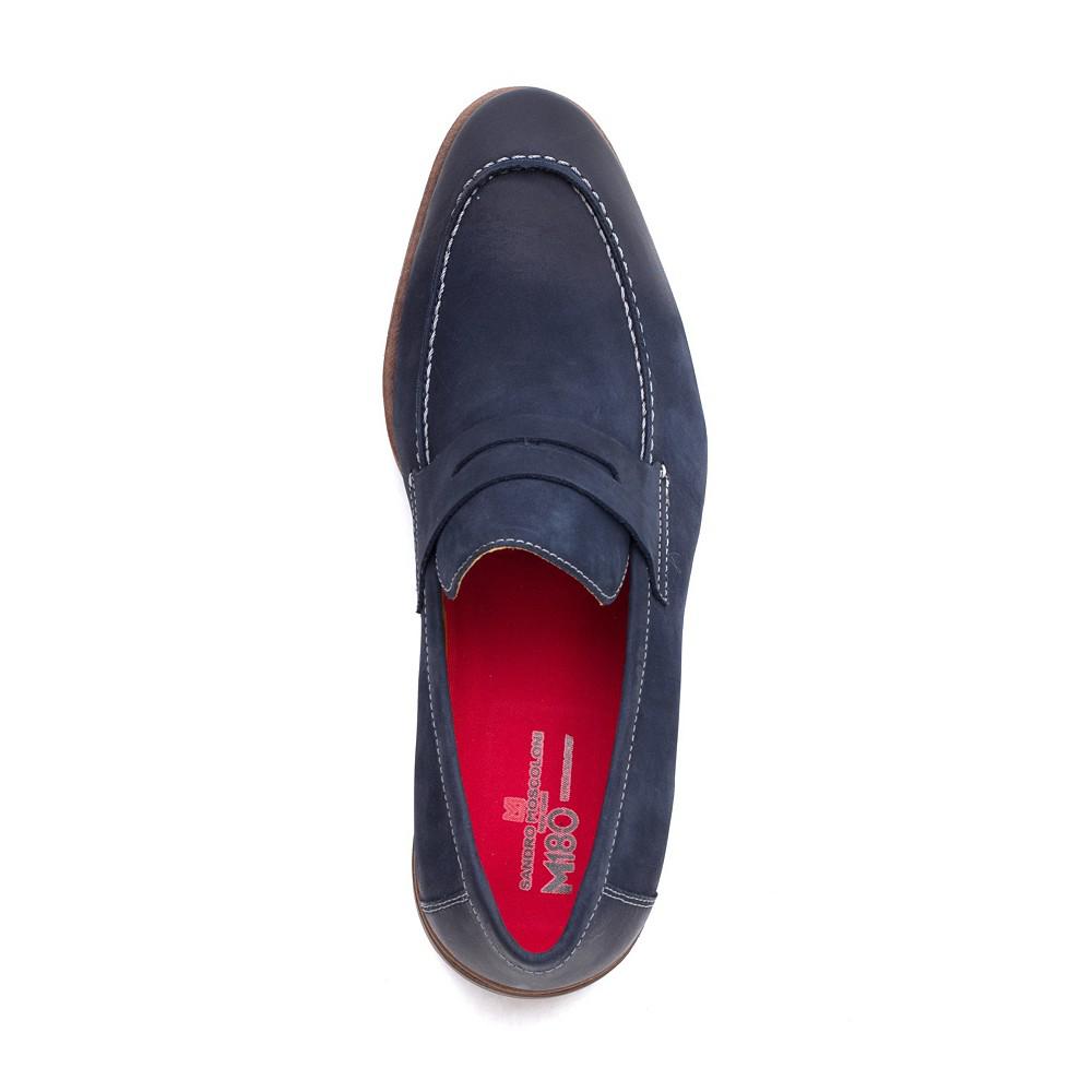 Men's Moccasin Toe Penny Strap Slip-on Shoes商品第4张图片规格展示