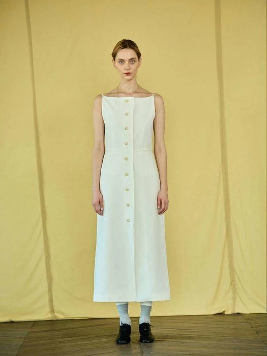 商品OUI MAIS NON|Edith French-Linen Dress_2 Colors,价格¥1596,第1张图片详细描述