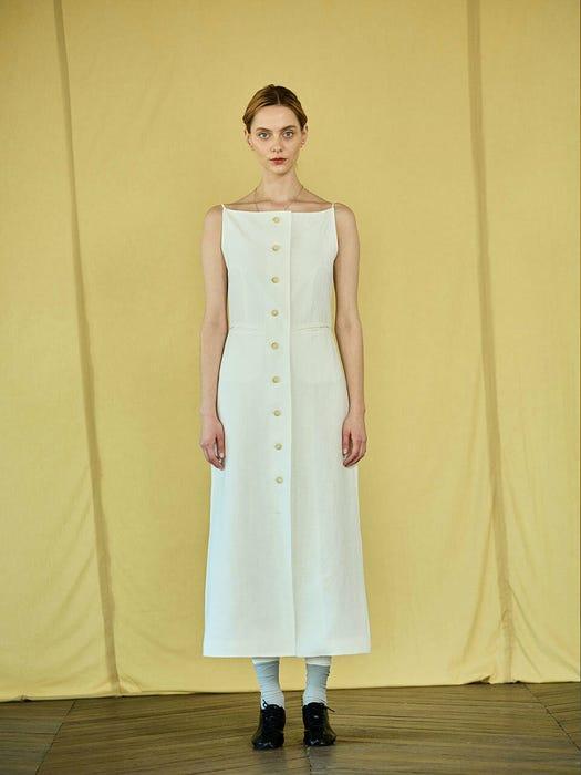 商品OUI MAIS NON|Edith French-Linen Dress_2 Colors,价格¥1453,第1张图片