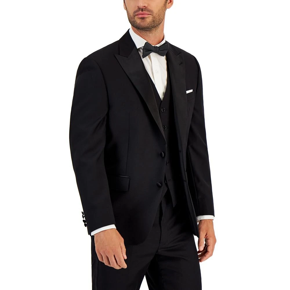 商品Ralph Lauren|Men's Classic-Fit UltraFlex Stretch Black Peak Lapel Tuxedo Jacket,价格¥1065,第1张图片