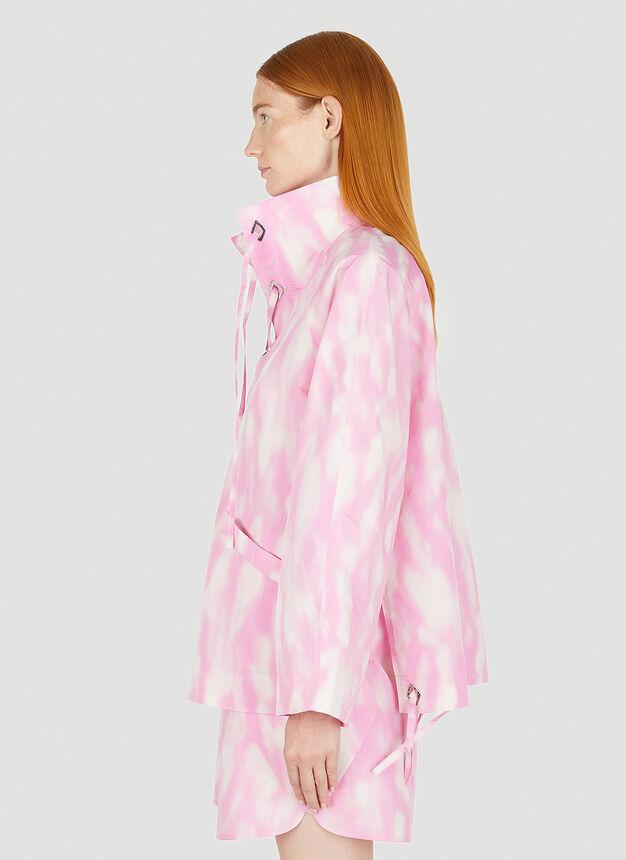 Tie Dye Tech Pullover Jacket in Pink商品第3张图片规格展示