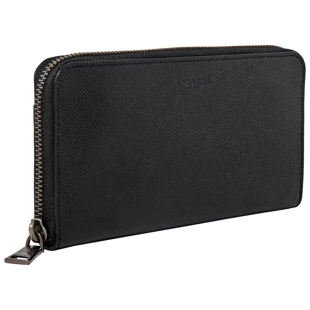 商品Coach|Black Men's Accordion Wallet In Crossgrain Leather,价格¥1191,第2张图片详细描述