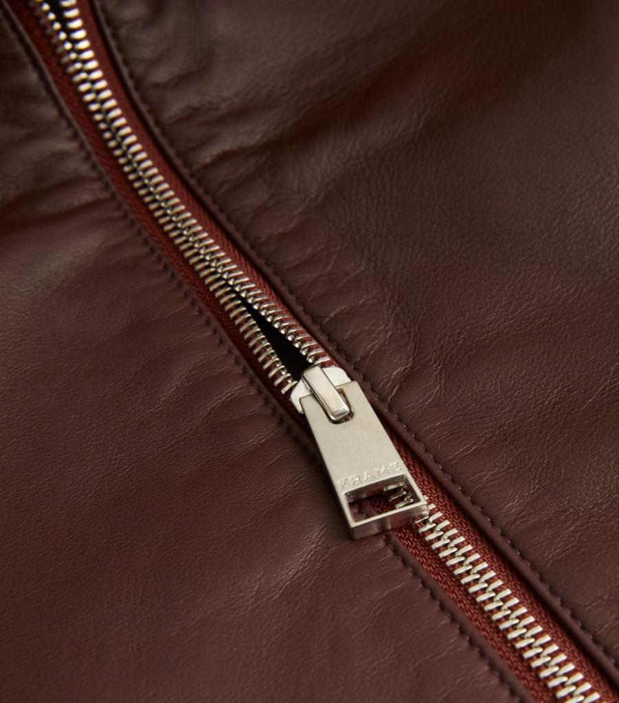 商品FRAME|Leather Bomber Jacket,价格¥10248,第7张图片详细描述