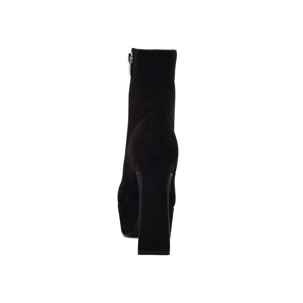 商品Nine West|Women's Klinda Platform Square Toe Booties,价格¥672,第3张图片详细描述